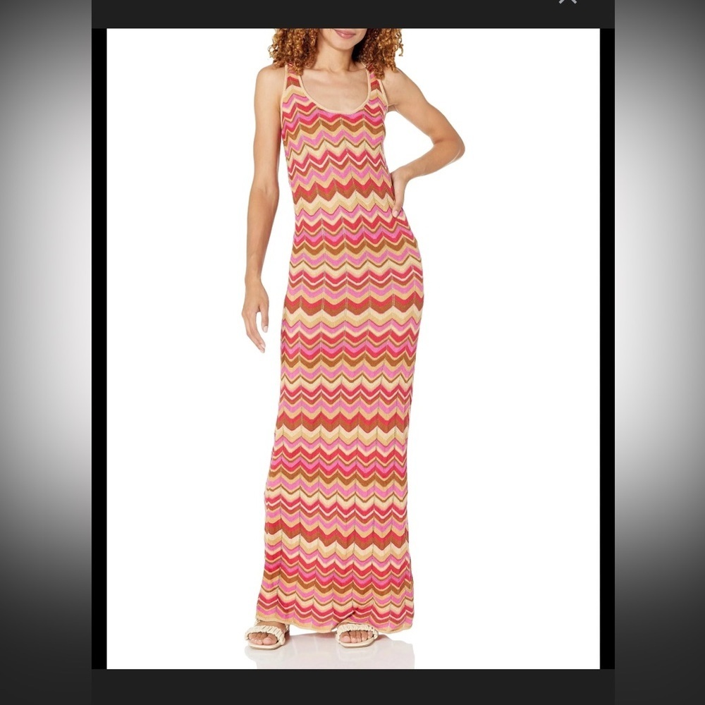 NWT Show Me Your Mumu Chevron Knit Tala Tank Maxi Dress - Size Small